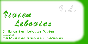 vivien lebovics business card